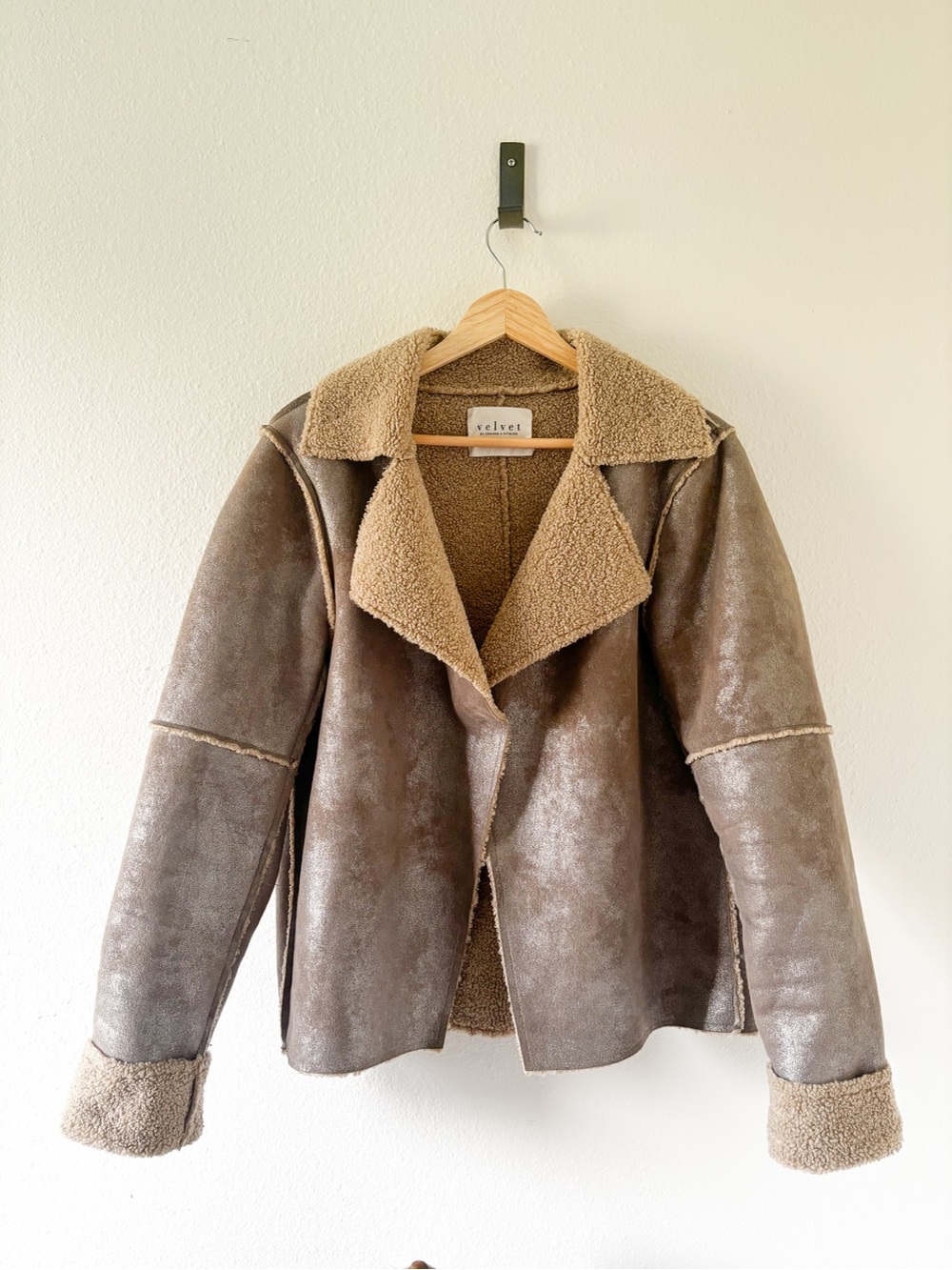 Velvet Faux Suede Jacket